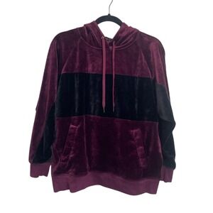 Champion Women's Two Pocket Soft Purple Black Comfort Hoodie Women's Size Medium